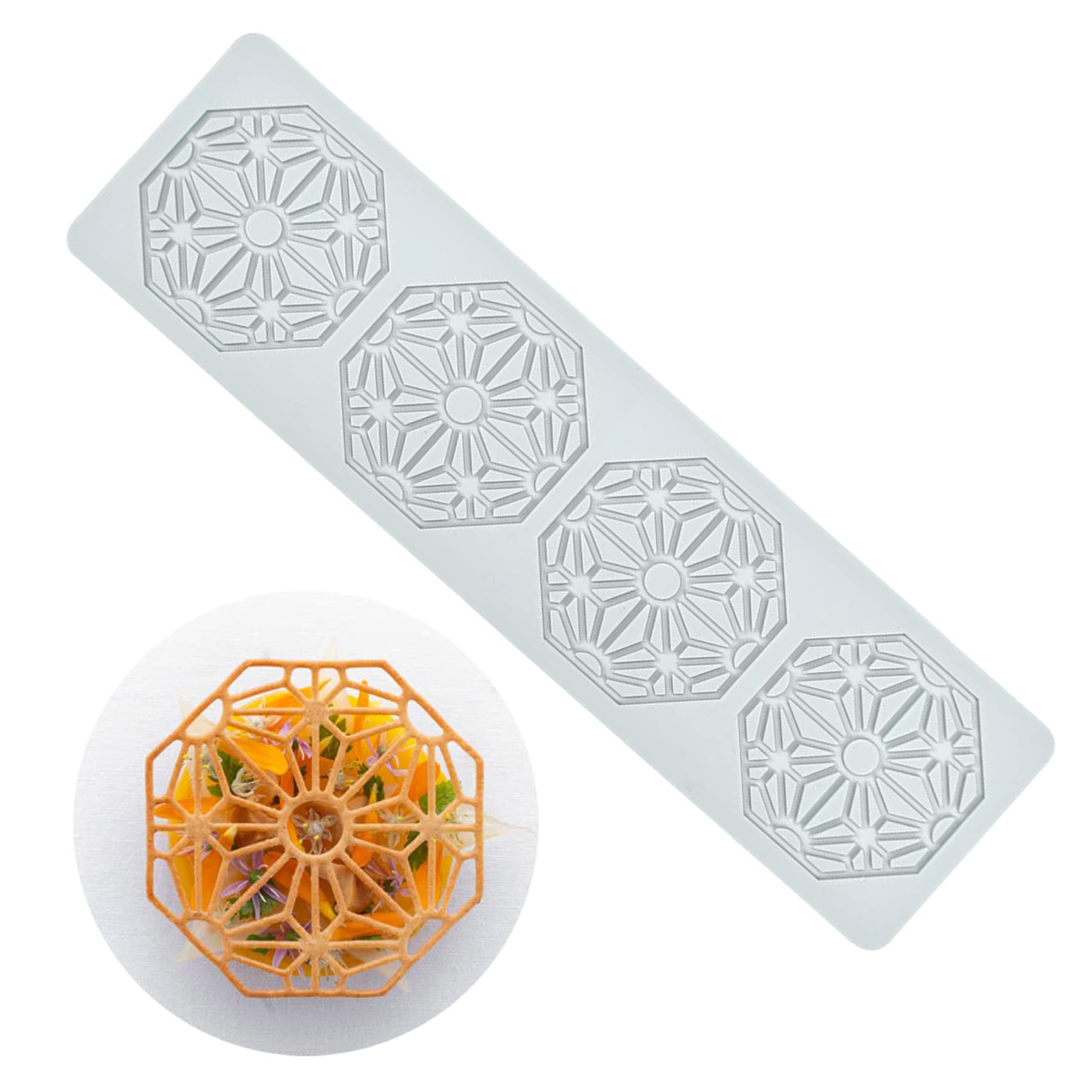 MoldBerry Silicone Multi Leaves Flower Shape Chocolate Mould |Garnishing Mold for Cake Decoration |DIY Baking Mats for Desserts, Pastry Decoration Tools, Bakeware Supplies, Bakeware (Multicolor-PK1)-image-8