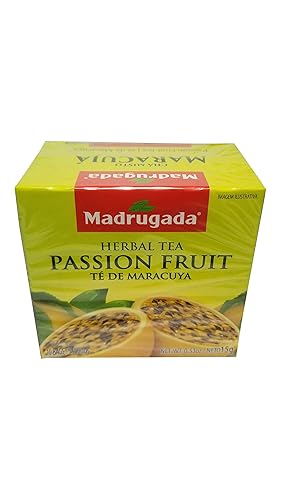 Madrugada Té de maracuyá 10 bolsas de té - Chá de Maracujá 10 sachês - Madrugada - 0.5oz (15g) SIN GLUTEN