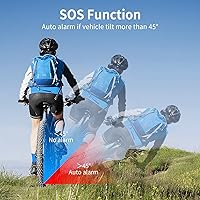 Vista 6 de WSDCAM Sistema de alarma con sensor de vibración antirrobo de 113 dB para bicicleta eléctrica, motocicleta, carrito de golf, remolque, buzón, puerta