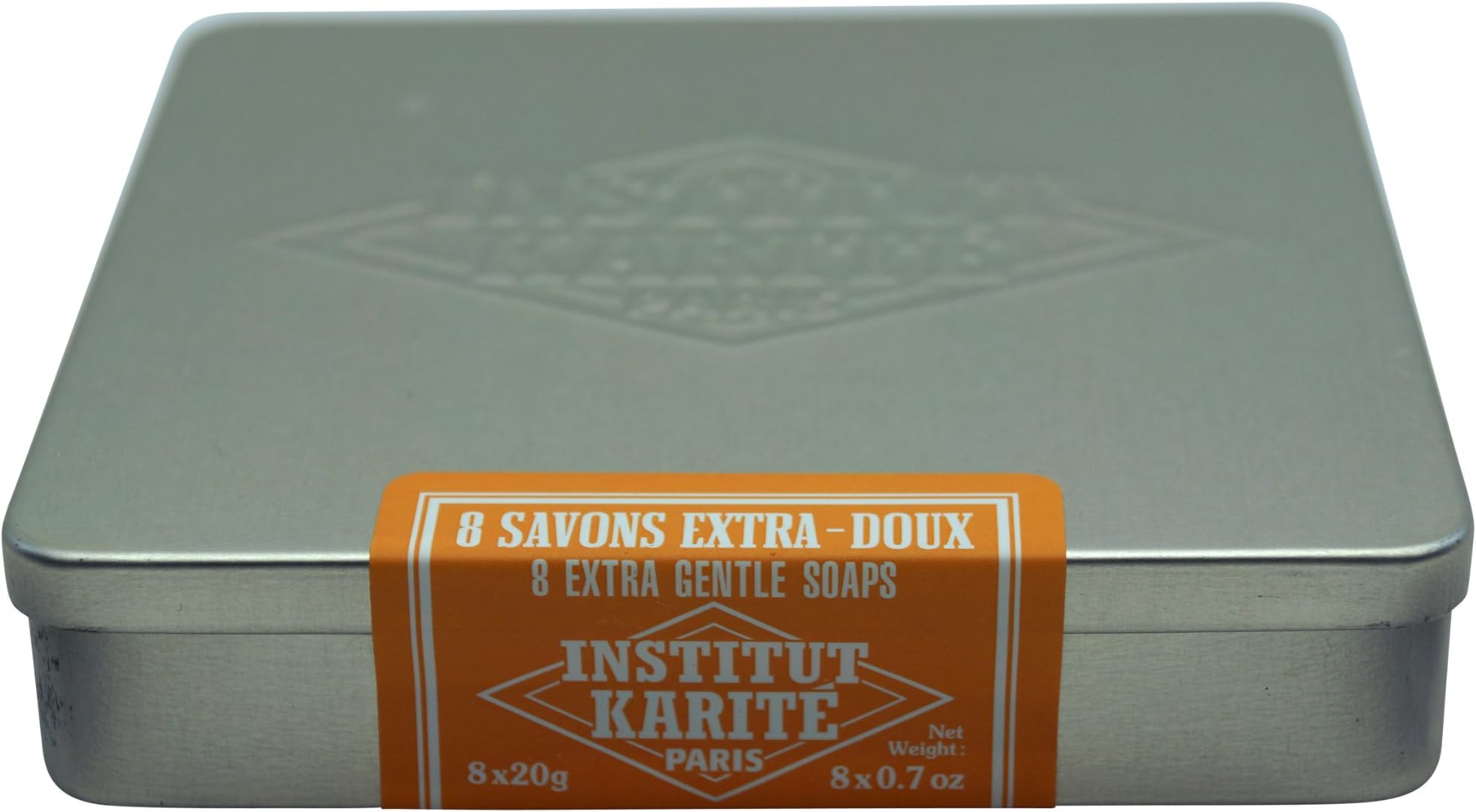 Institut Karite Almond & Honey 8 Extra Gentle Soap Bars In Metal Box From Paris