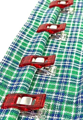 Miniatura 3 de The Quilted Bear Clips de acolchado multiusos para dobladillos de tela, clips de edredón Wonder (paquete de 18)