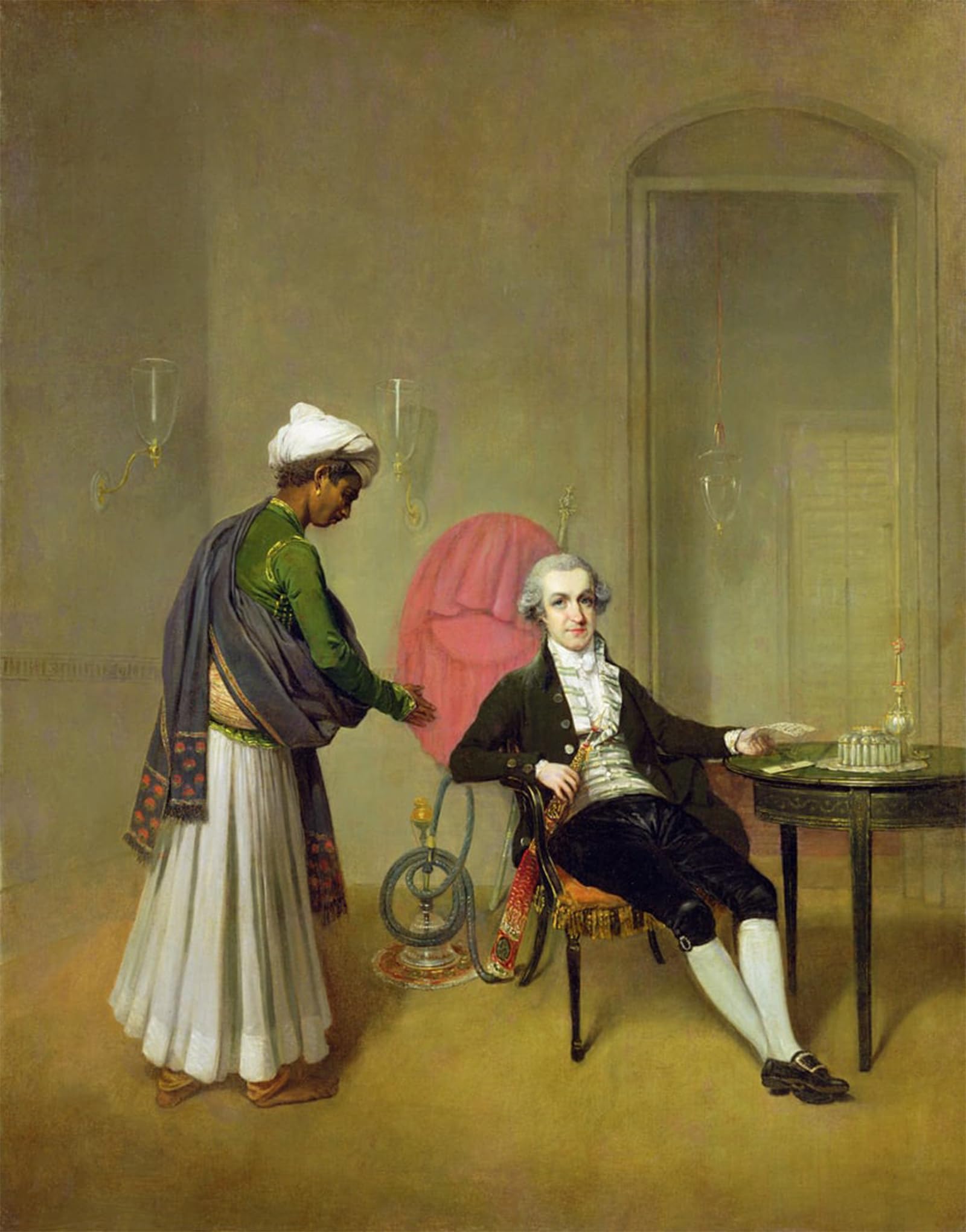 Cuadro al óleo de William Hickey por Arthur Devis para decorar el hogar, 60x90cm 5