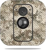 Vista 139 de MightySkins - Skin de fibra de carbono para cámara Blink XT para exteriores, chips dorados, acabado de fibra de carbono texturizado, protector