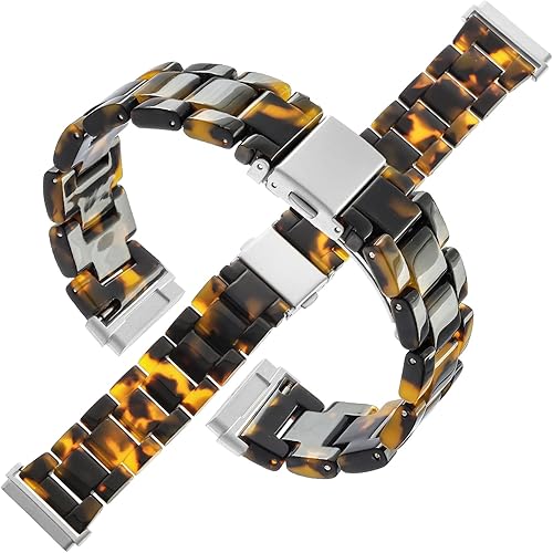 Miniatura 1 de FIANO Correa de reloj de resina compatible con Fitbit Versa 3Fitbit Sense correa ligera de repuesto para mujeres y hombres