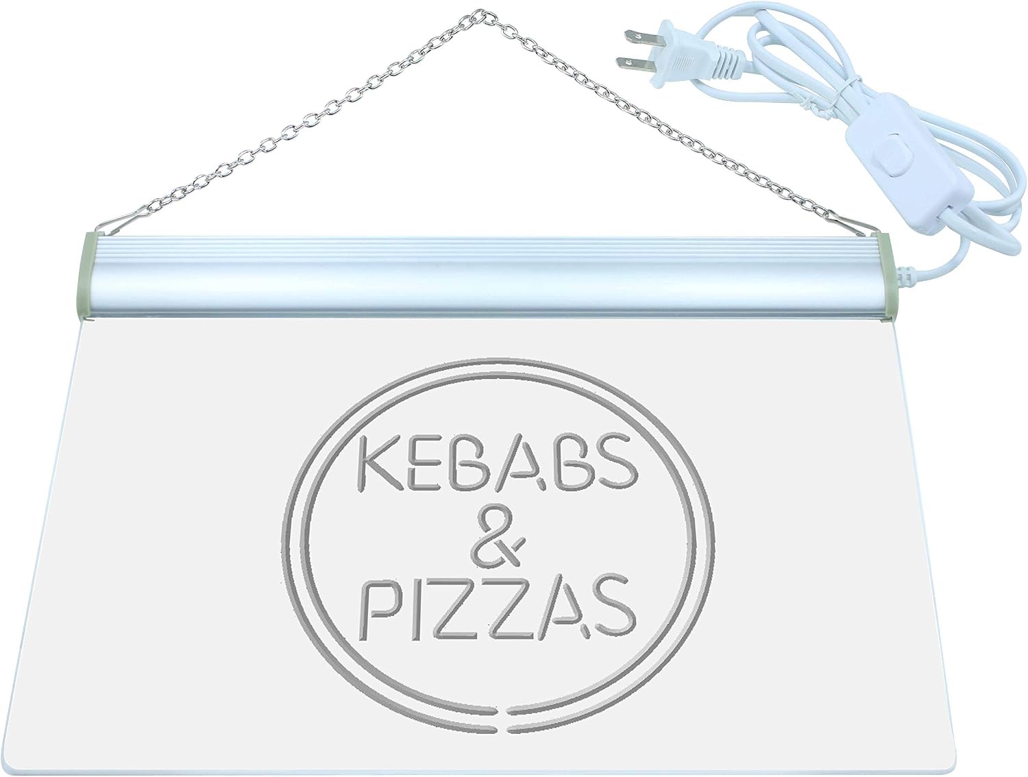 ADVPRO Kebabs & Pizzas Shop Pizza Cafe LED Neon Sign Red 24 x 16 Inches st4s64-i588-r