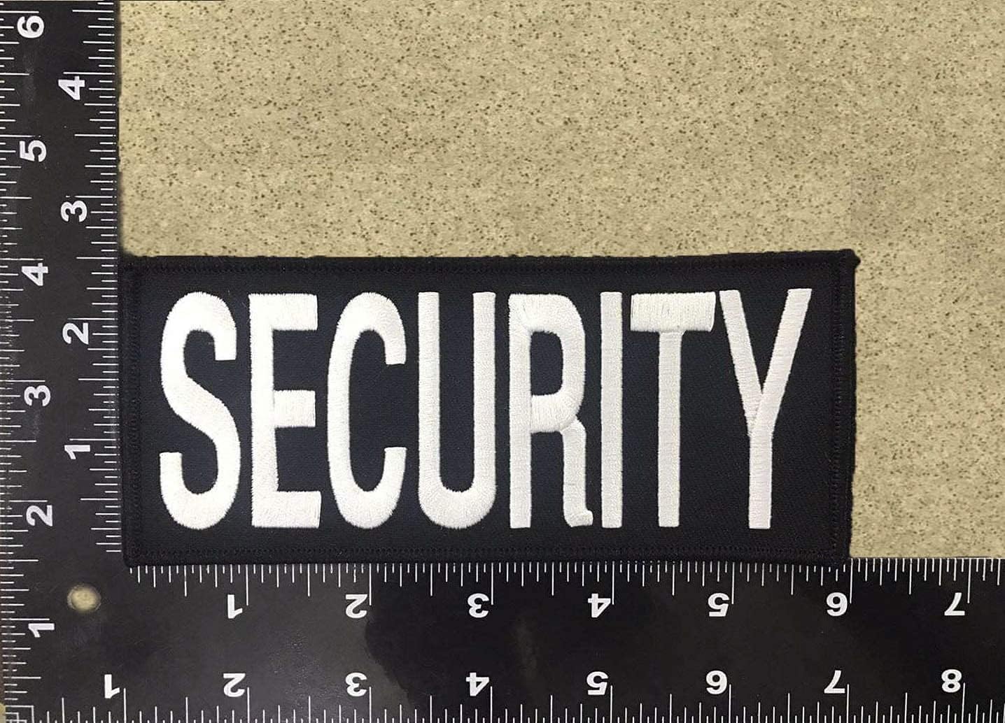2pcs Security Patches for Vest or Jacket - Security Patch with Loop Hook System - One Small and One Large Security Patch - Security Patches for Uniforms with Embroidered Letters