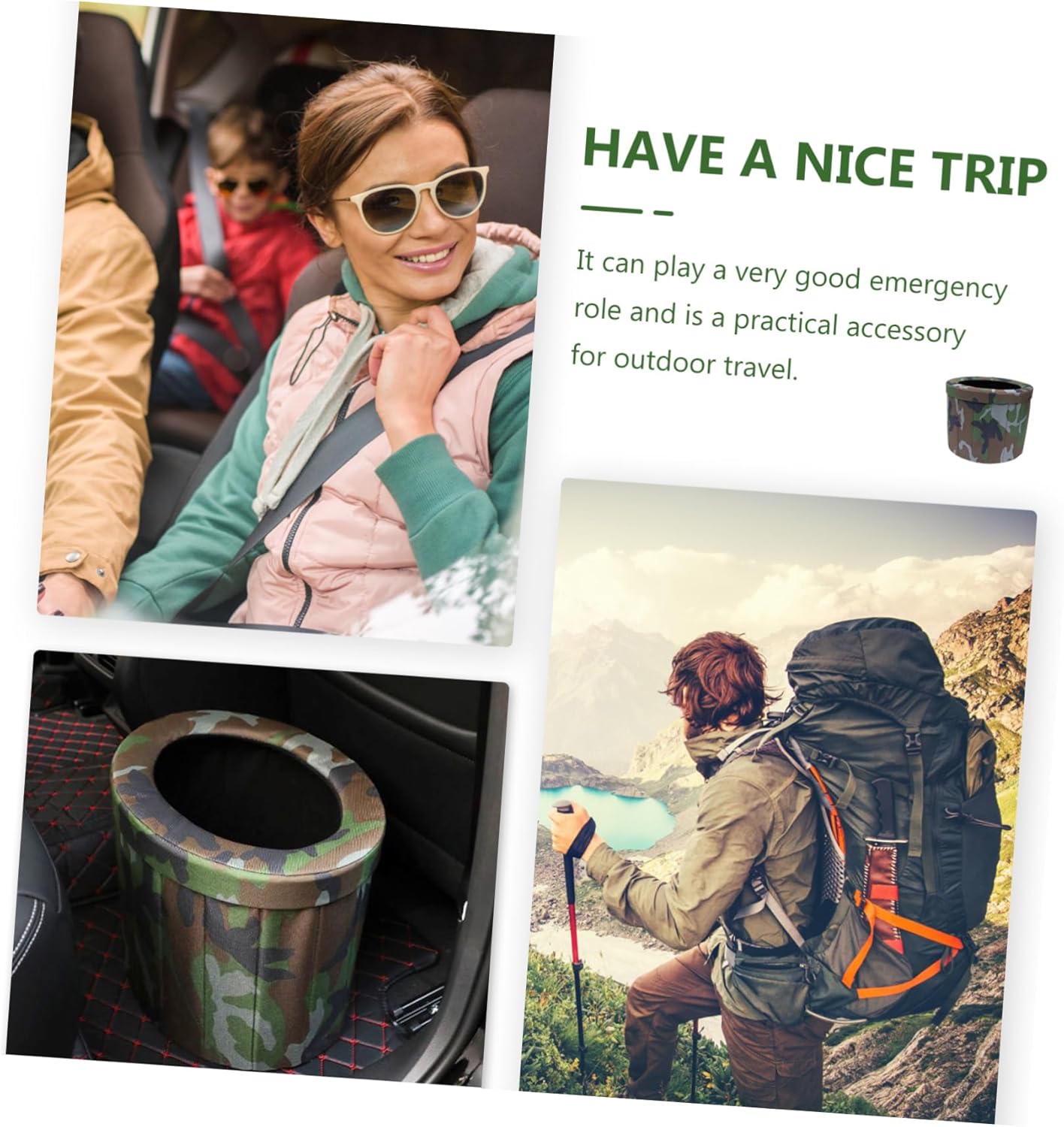 1pc Portable Folding Toilet Simple Travel Potty for Outdoor Use Composite Easy to Fold Lightweight Emergency Toilet for Camping and Travel