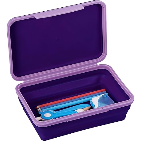 Foldable, Collapsible, and Adjustable Coloring Box Storage