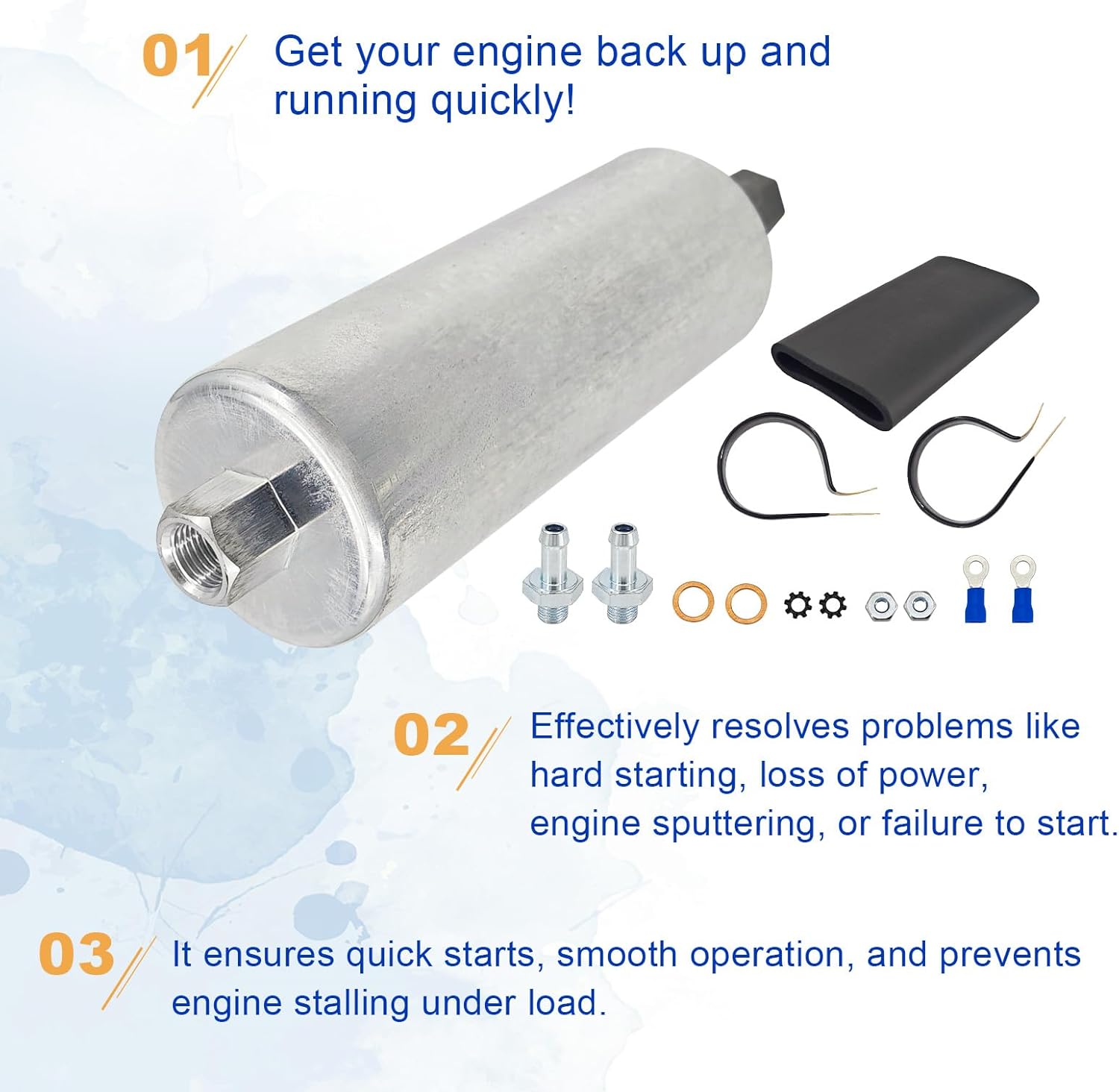 24 393 52-S Fuel Pump Assembly Compatible with KOHLER 24 393 52 2439320-s 24-393-52-s 24 393 20-S