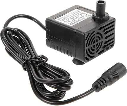 Happyyami DC 24V Solar Submersible Pump 5W Water Pump for Household Use 1.5m Lift Silent Operation for Garden Fountains and Bird Baths