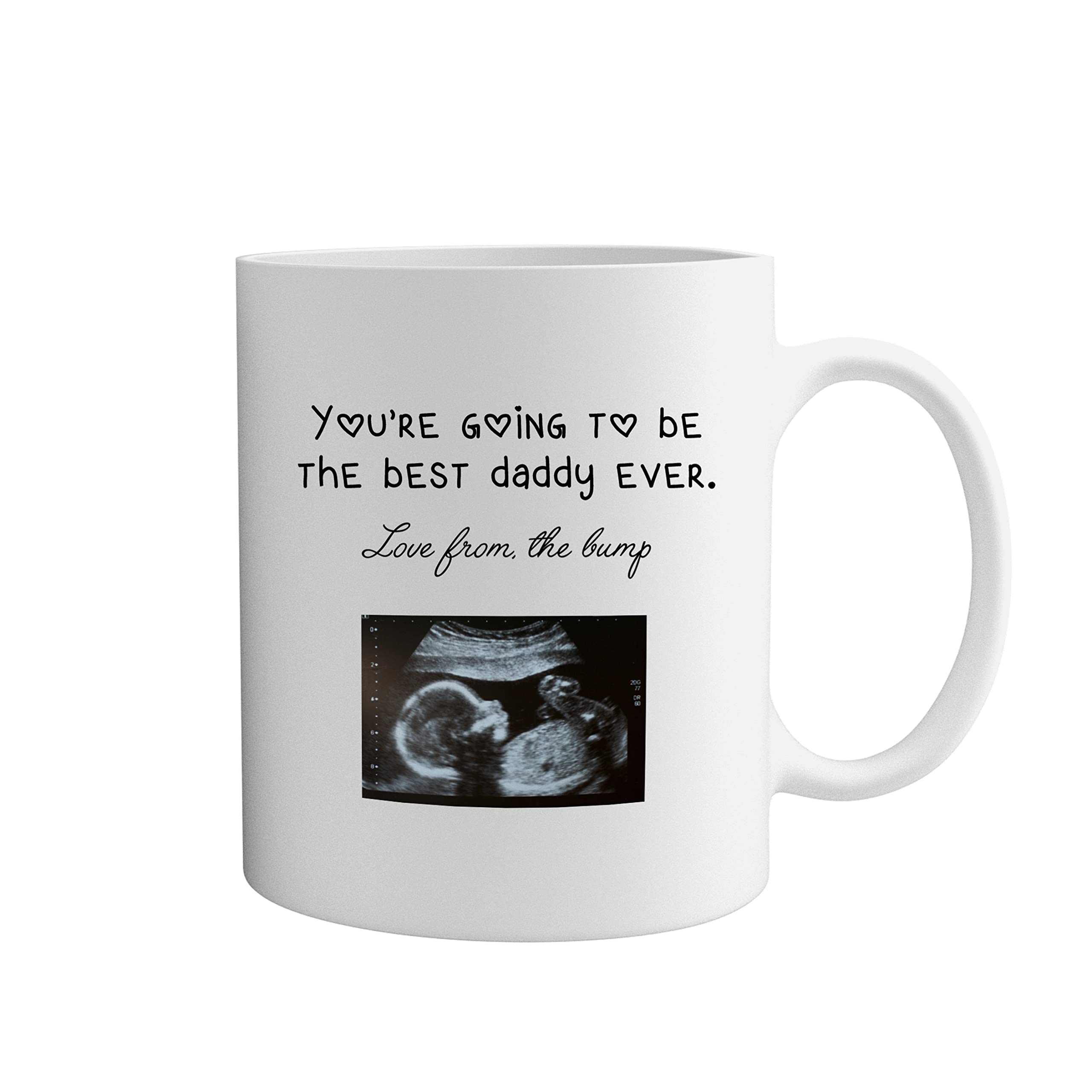 Personalised First Father's Day Gift from the Bump Mug | Baby Ultrasound Gift | 1st Father's Day Gift for New Daddy or Grandad | Dad Present