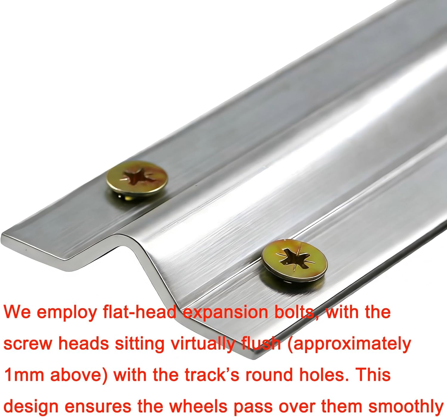 18 FT （3x6FT) Heavy Duty Steel V Track Kit for Sliding Gate, Rolling Door Hardware, Galvanized Gate Track System (18 FT)