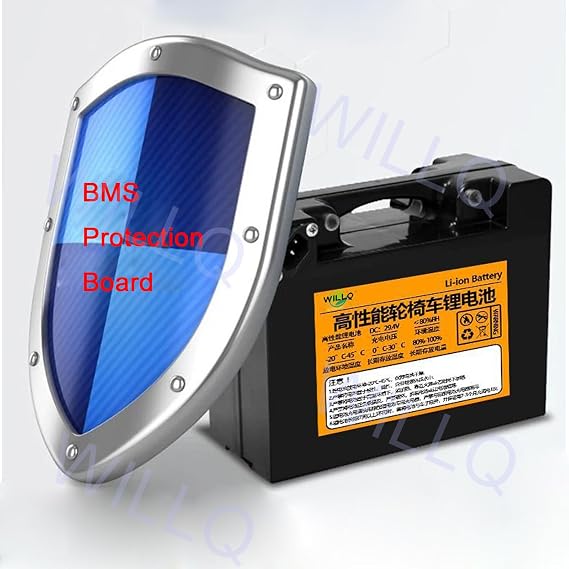 24 Volt Electric Wheelchair Replacement Battery 24V 10Ah 12Ah 15Ah 18Ah 20Ah 25Ah 30Ah 35Ah 40Ah 45Ah Lithium Battery with Charger for 250W 550W 750W 1100W Motor