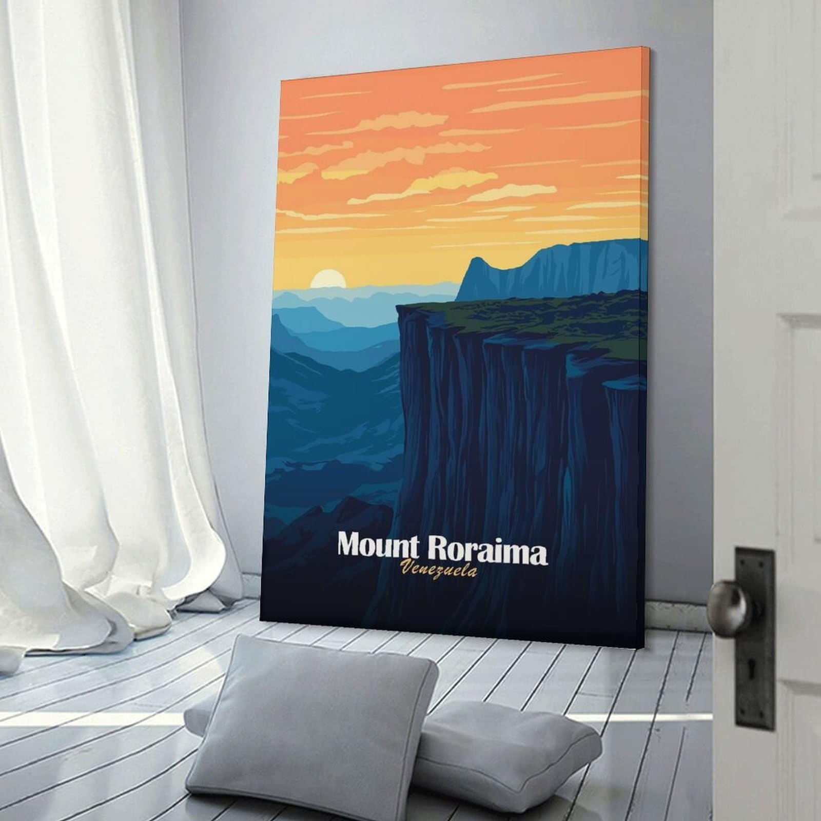 Junmoney Mount Roraima Venezuela Room Decor Wall Art, 24x36inch(60x90cm), for Entrance Walls, Hall Decor Or Foyers, A Neat Decor Update for Hallways