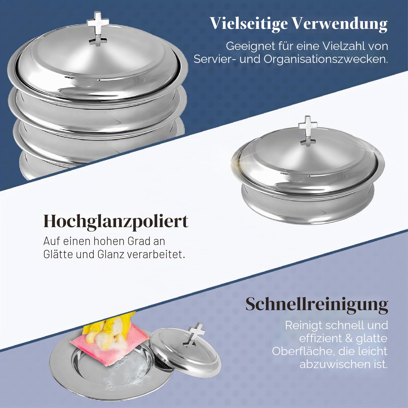 Kommunionsgeschirrset, Silber, 32 Tassen