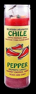 12 Pieces Candles Cocktail Aromatic Chile Pepper RED-Chile Conta ENEMIGOS Rojo