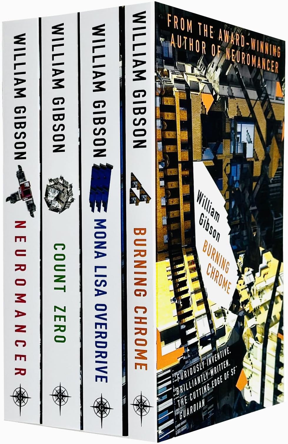 William Gibson Neuromancer Trilogy Collection 4 Books Set Pack Count Zero...