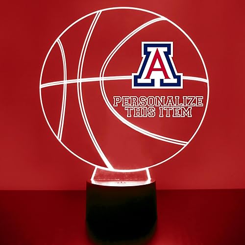 Miniatura 35 de Letrero LED personalizado de baloncesto de los Wolverines de la Universidad de Michigan, lámpara de luz nocturna con control remoto y nombre o