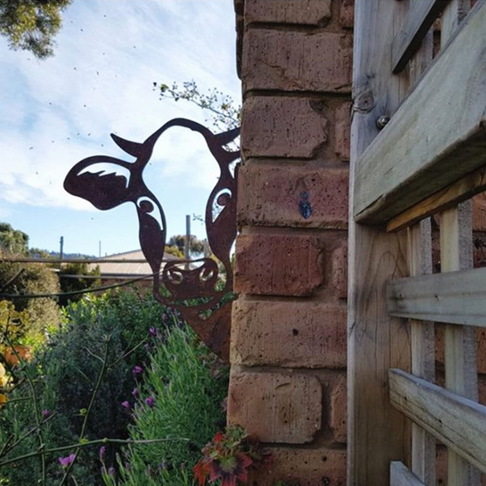 SEABABOO Piquet De Jardin En MéTal Rouillé DéCoration En