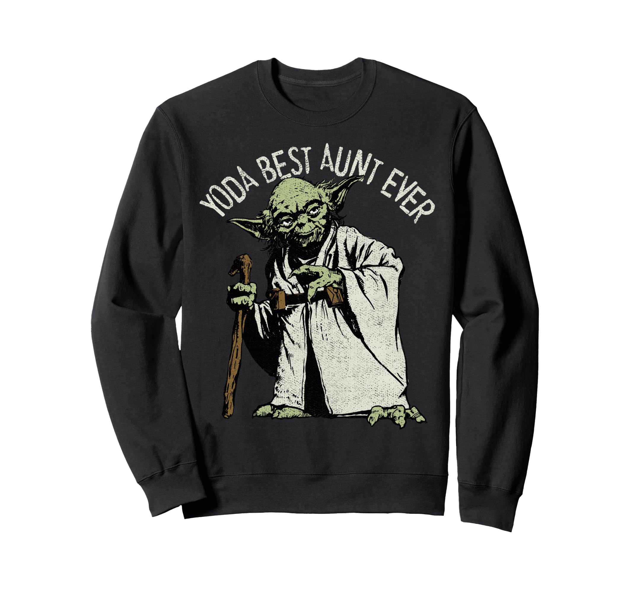 Sweatshirt Star Wars Yoda portrait qualitatif graphique original - 3