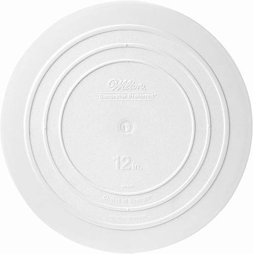 Miniatura 6 de Wilton Placa separadora de borde liso para pasteles, 8 pulgadas, color blanco