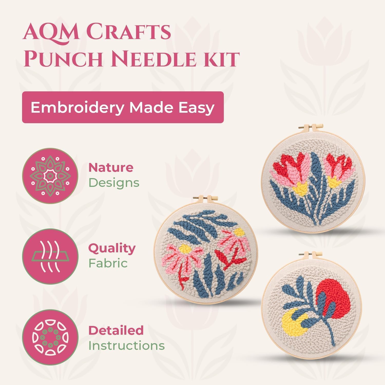 AQM Crafts Punch Needle Kit - Image 6