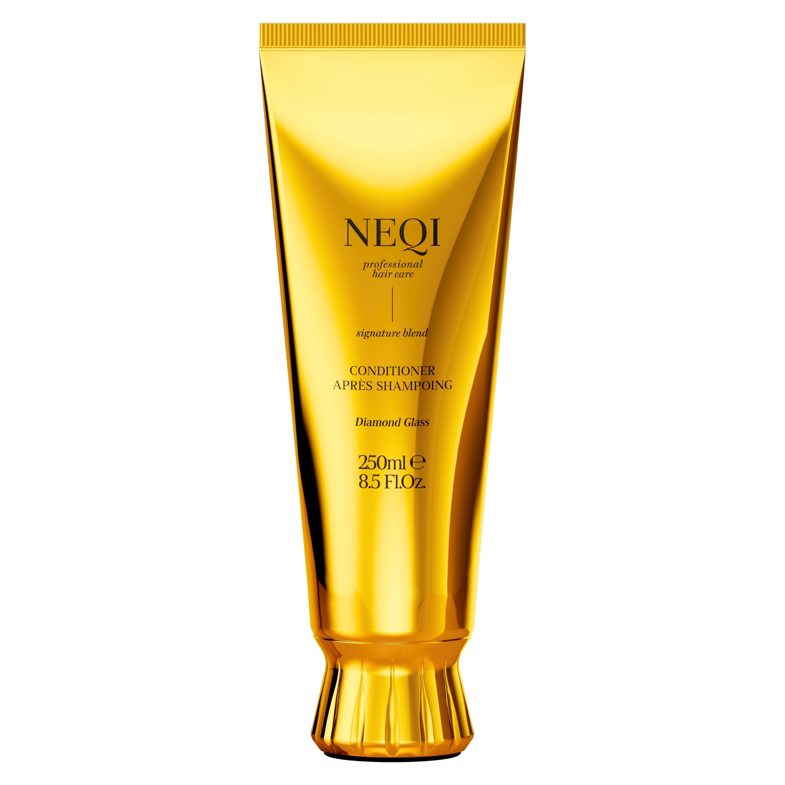 NEQI Diamond Glass Conditioner – Feuchtigkeit & Glanz mit Verbascum – Entwirrende Pflege für geschmeidiges Haar – Für alle Haartypen – 250 ml