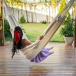 Rede de Dormir Casal Ostra Life, 4.20 x 1.60 m, Bege, Capacidade 300 kg