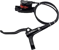 Vista 2 de Juego de frenos de disco hidráulicos para bicicleta de montaña, kit de freno de disco delantero y trasero apto para bicicleta MTB XC Trail, e-Bike