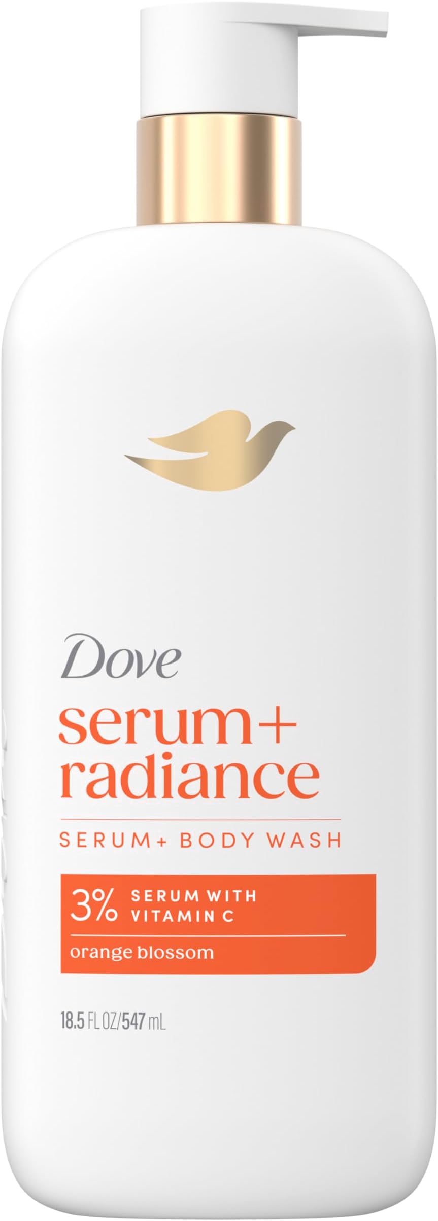 Dove Body Scrub Detergent Rechargeable Energizes and Illuminates Skin 3% Brightening Serum with Vitamin C 470g