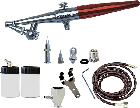 Paasche HS-3MH Single Action Airbrush Set with Metal Handle. Includes .45, .65 & 1.05mm Heads. Airbrush Made in the USA