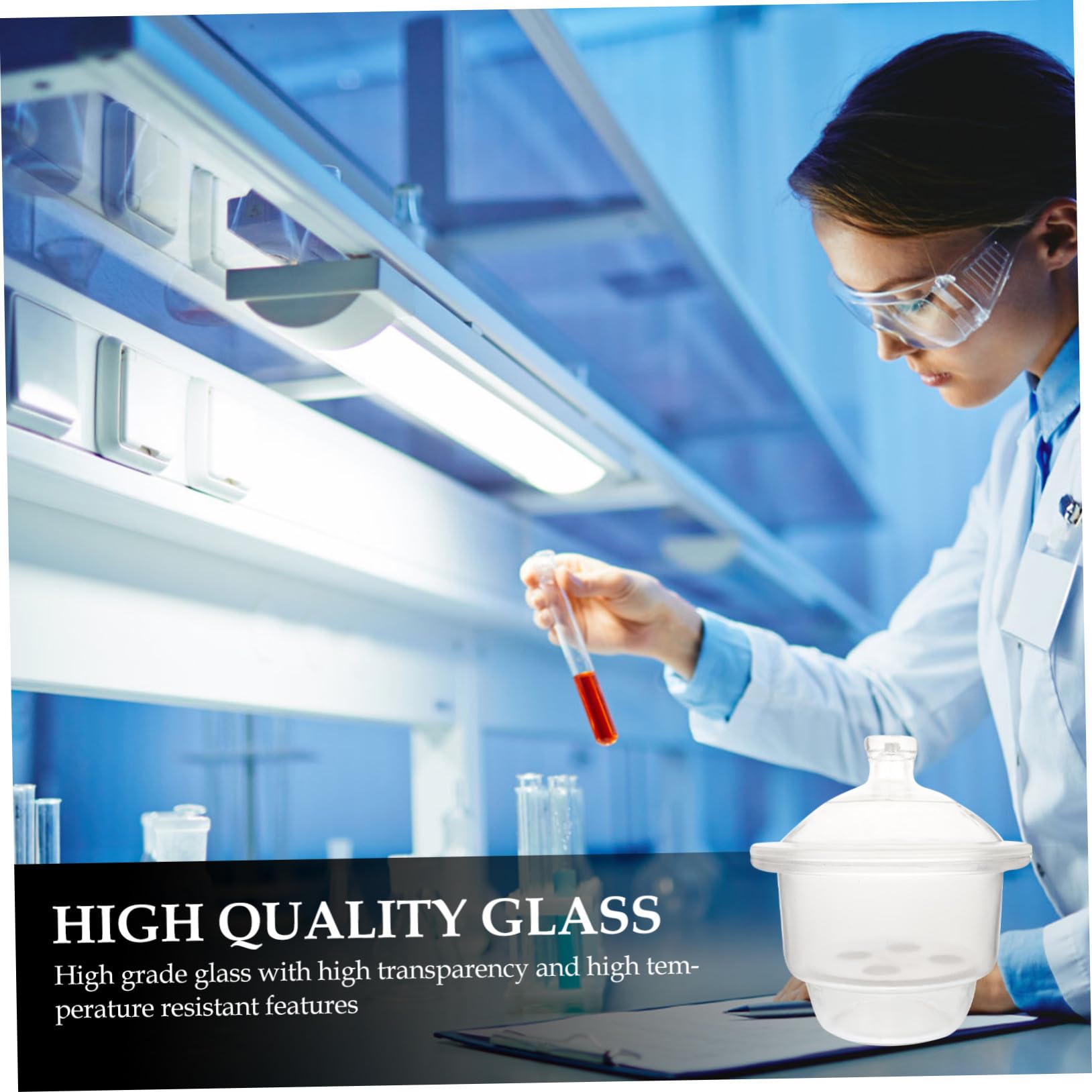Labor Exsikkatorglas 150mm Aus Glas Mit Vakuum Trockner Für Wissenschaftliche Experimente in Schule Und Labor