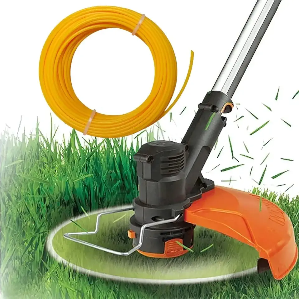 Fio de Nylon para Cortador de Grama 2mm x 15m Linha de Reposição Resistente para Aparadores e Roçadeiras Corte Preciso, Alta Durabilidade e Ideal para Manutenção de Jardins Original