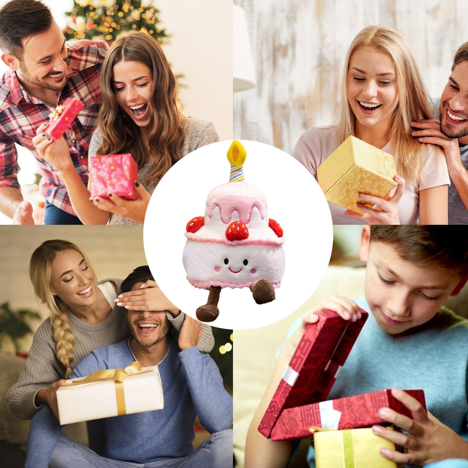 Musical Cake Plush - Singende Geburtstagstorte Mit Happy Birthday Melodie