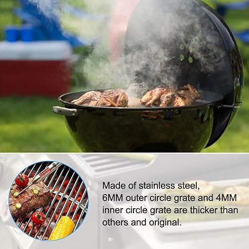 Miniatura 7 de Adviace 8835 Rejillas de parrilla para parrilla de carbón Weber, hervidor original premium, Master-Touch, One Touch, Performer Premium, ahumador de