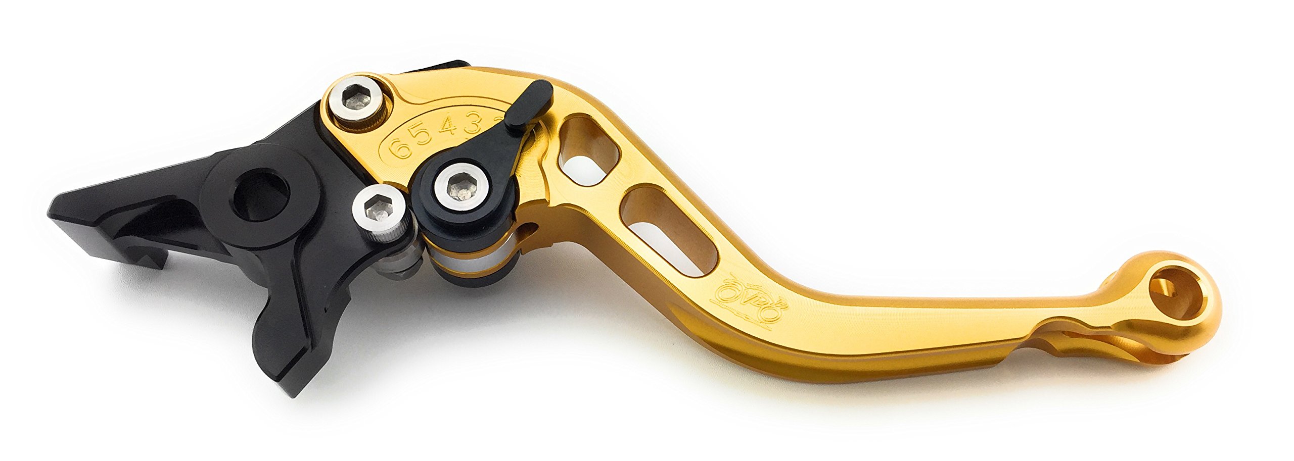 avdb-moto Paire de leviers courts compatible avec CB600 Hornet 600 1998-2006, Hornet 600S 2001-2004 (Or/Noir)