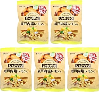 【まとめ買い】 味源 じゃがザック 瀬戸内塩レモン味 160g スナック ポテト チップス お菓子 つまみ しお れもん (5個セット)