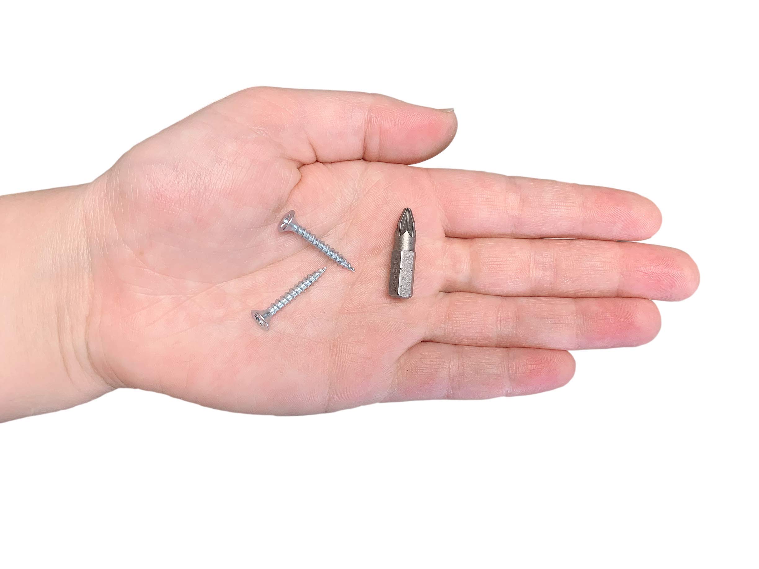 400 Tornillos Para Madera Zincados 3.5x25 Mm - Cabeza Avellanada Pozi, Ideal Para Bricolaje Y Carpintería