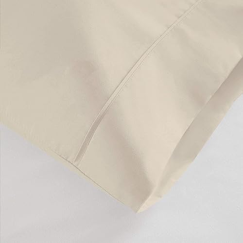 Miniatura 4 de NON Sticky cotton Juego de ropa de cama - Sábanas de algodón King - Beige sólido - 400 hilos