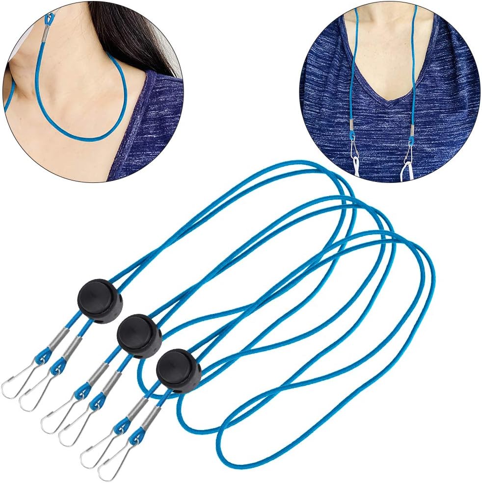 Mask Lanyard TOOVREN Upgraded Lanyard for Face Mask Around Neck Adjustable Length Face Mask Lanyards Strap Mask Lanyard Clip Mask Holder Lanyard for Kids Students Adults 3 PCS