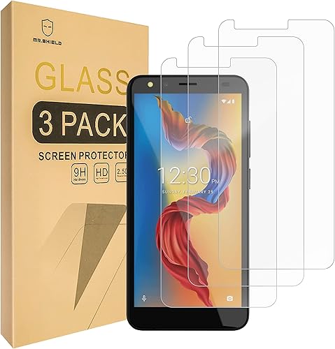 Protector de pantalla Mr.Shield para NUU Mobile A11L / Nuu A11L [vidrio templado] [vidrio japonés con dureza 9H] Protector de pantalla con reemplazo