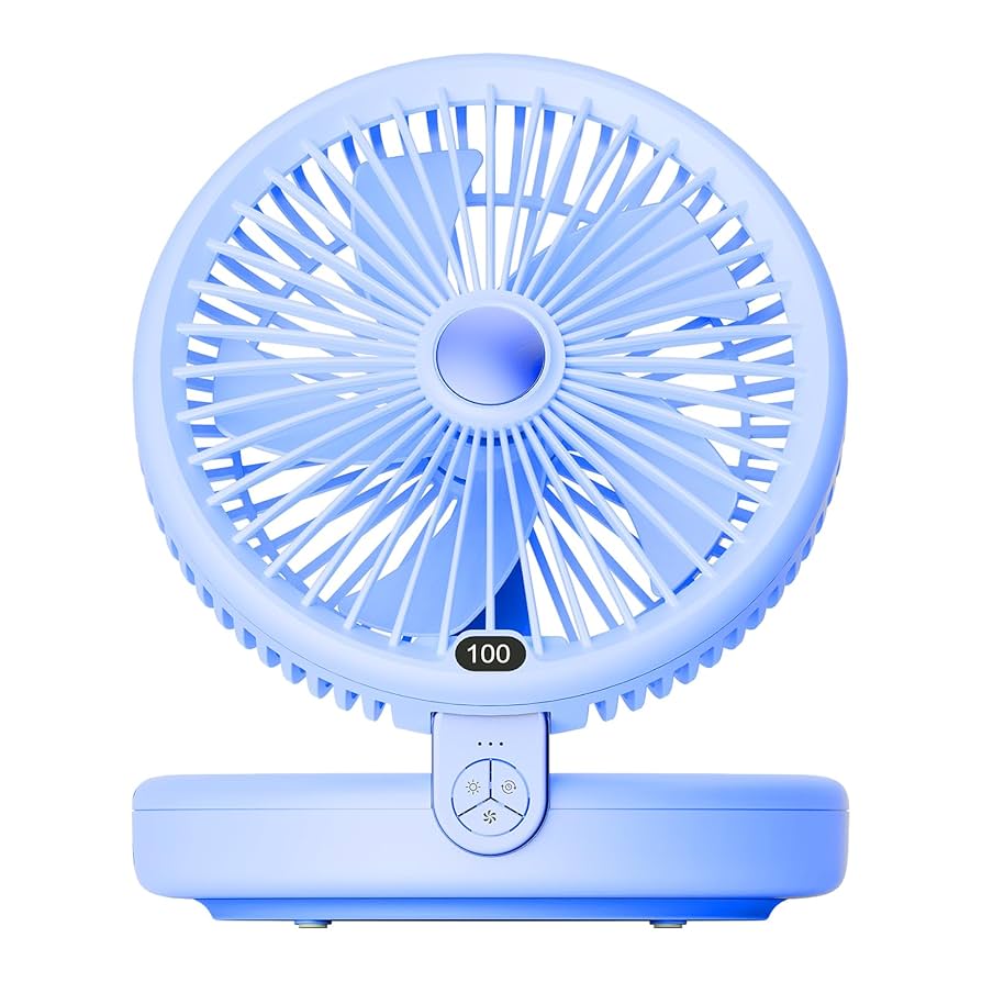 首掛け扇風機 5000mAh ブルー Amazon | 【2025革新型 -20℃瞬間冷却】 携帯扇風機 ハンディ