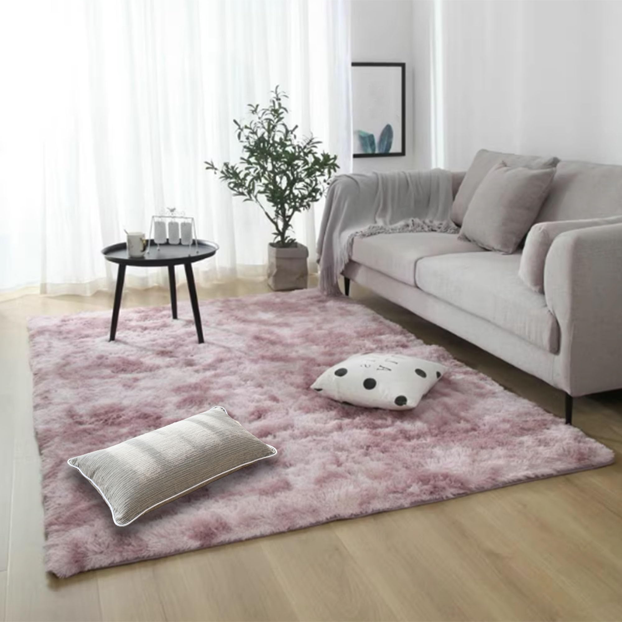 Tapis de chambre doux pour réchauffer un sol froid en hiver carré