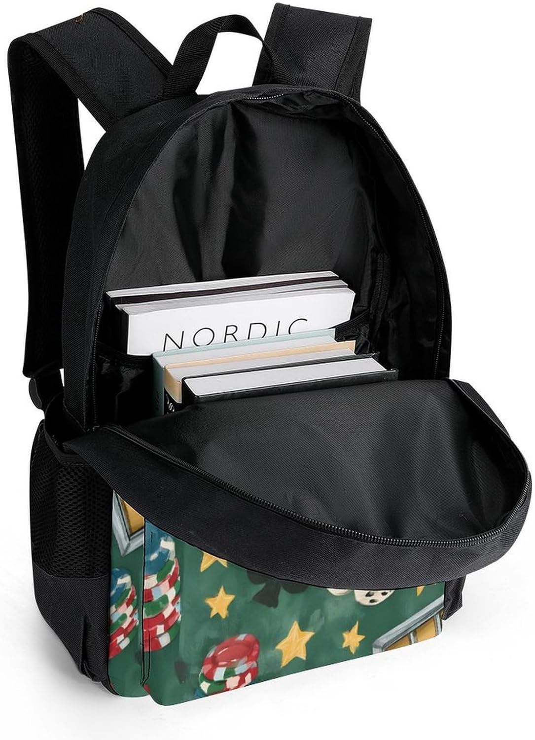 Casinos Gambling Table Pattern Backpack Lightweight Backpacks Work Bag