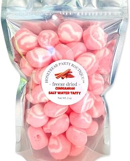 Freeze Dried Cinnamon Candy Taffy - Salt Water Taffy - 2 oz bag - Shipping in a Box