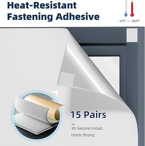 Miniatura 3 de NIGHTON Cortinas opacas portátiles de 40 x 57 pulgadas, tiras de cinta de fuertes con adhesivo, persianas opacas que se pueden cortar, persianas