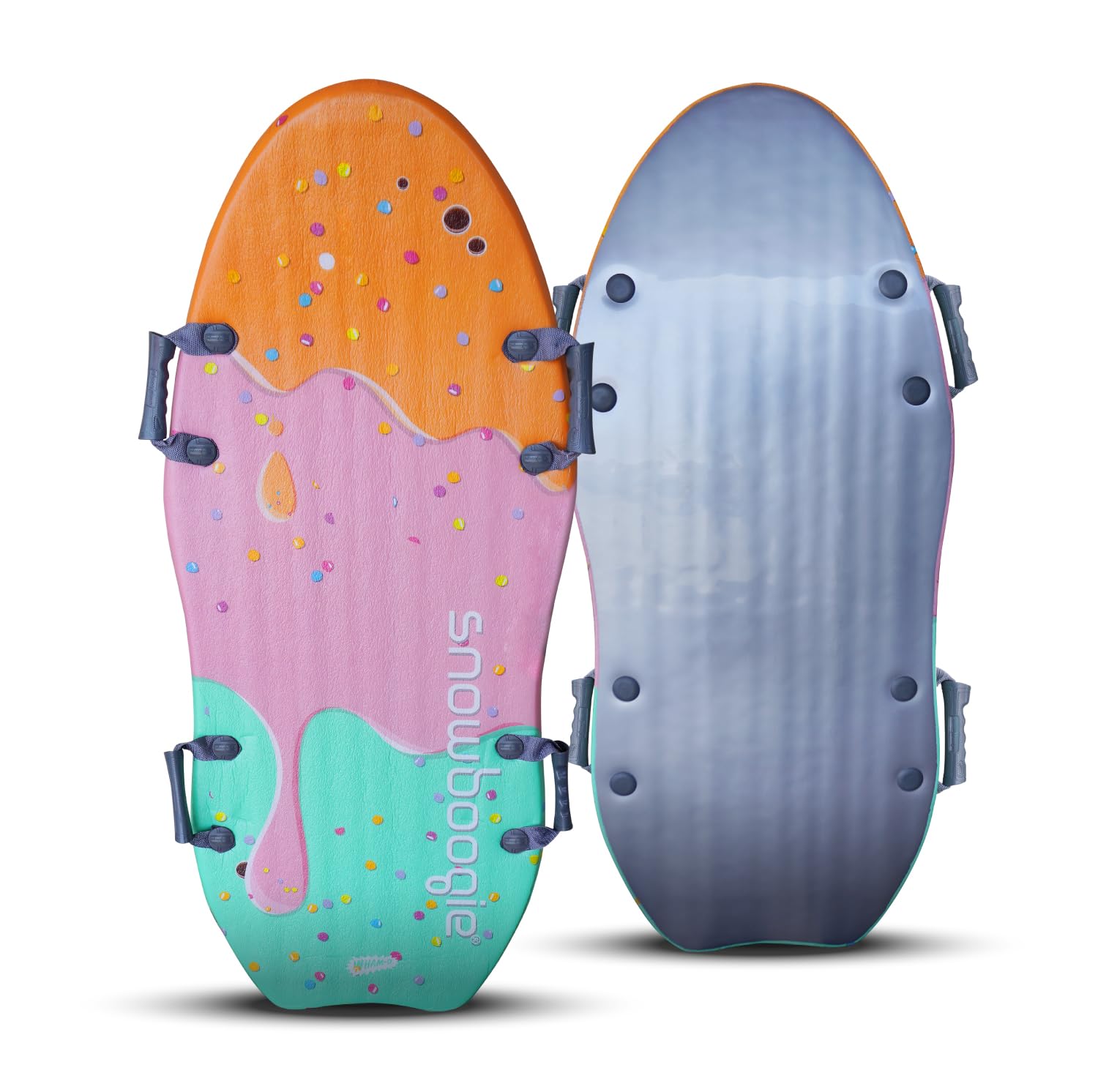 Wham-O Snowboogie Alpine Rocket 48" | Double Rider Foam Snow Sleds | PE Foam Core Sled with Soft Handles | Slick Bottom for Speed & Control | Snow Sledding for Adults & Children