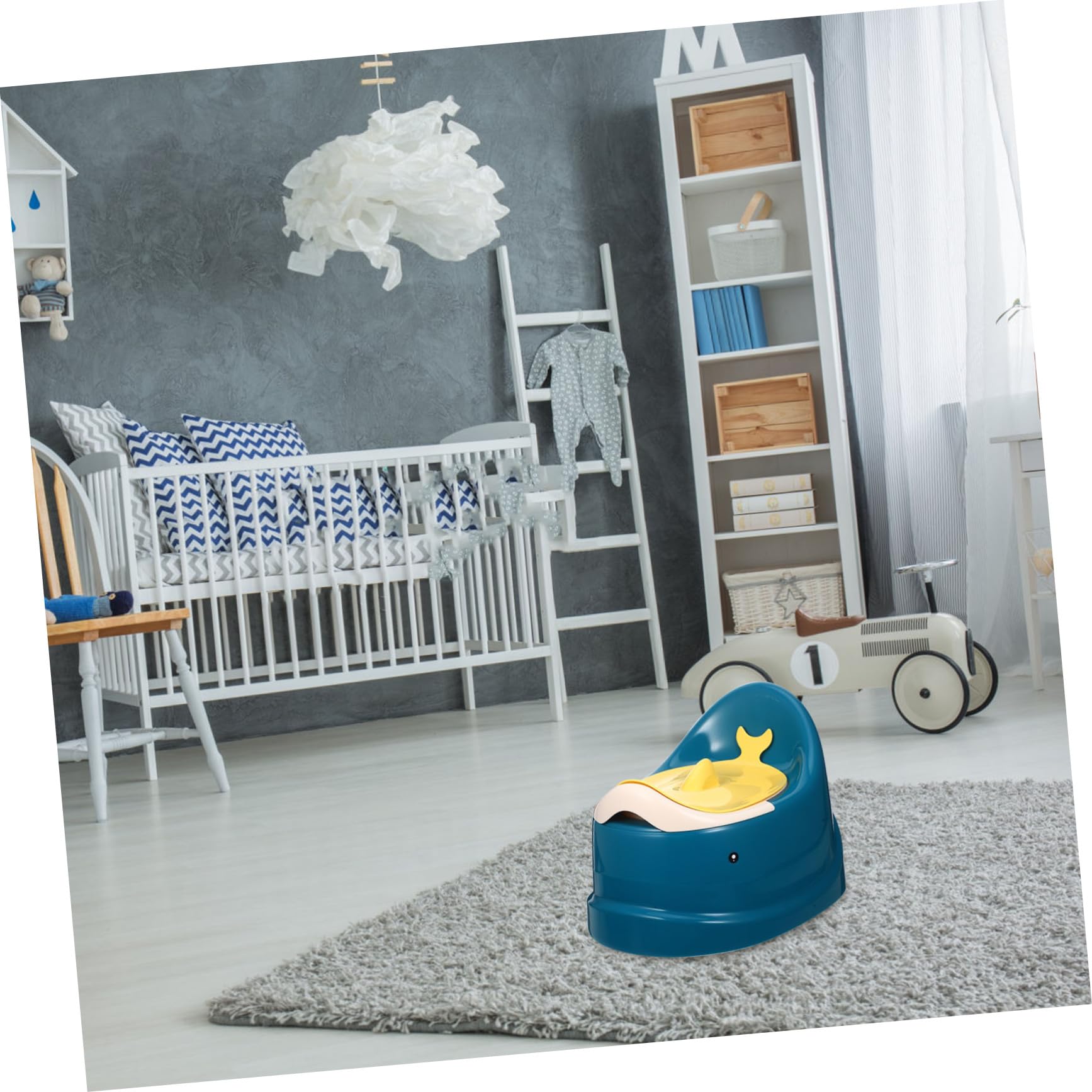 Vasino per Bambini Portatile in Pp, Comodo per Viaggio e Uso Domestico, Sedile Wc per Addestramento alla Toilette, Pratico e Leggero per Bambini e Neonati