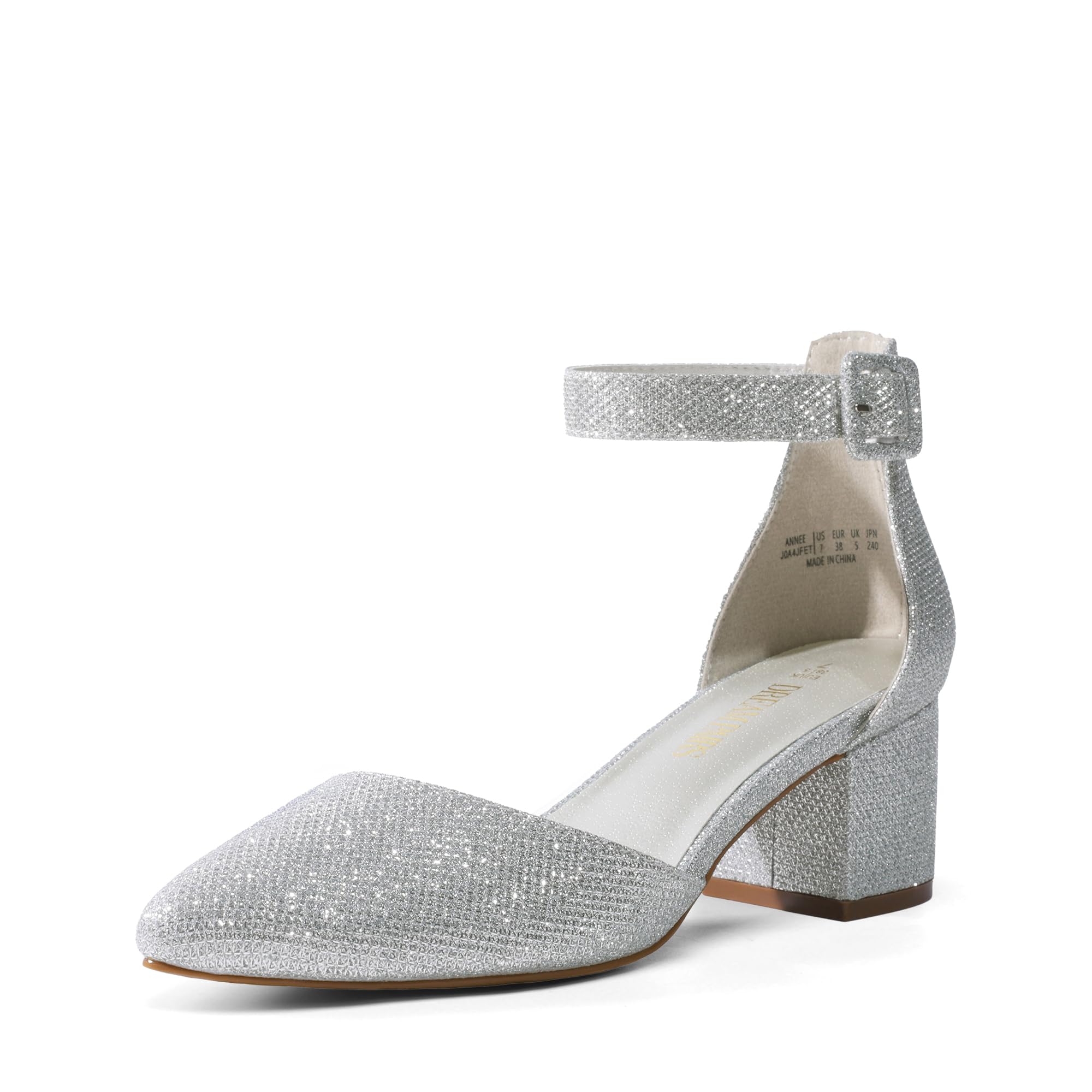 DREAM PAIRS Scarpe Tacco Pump per Donna Comode Eleganti Scarpe Décolleté con Tacco Grosso e Punta