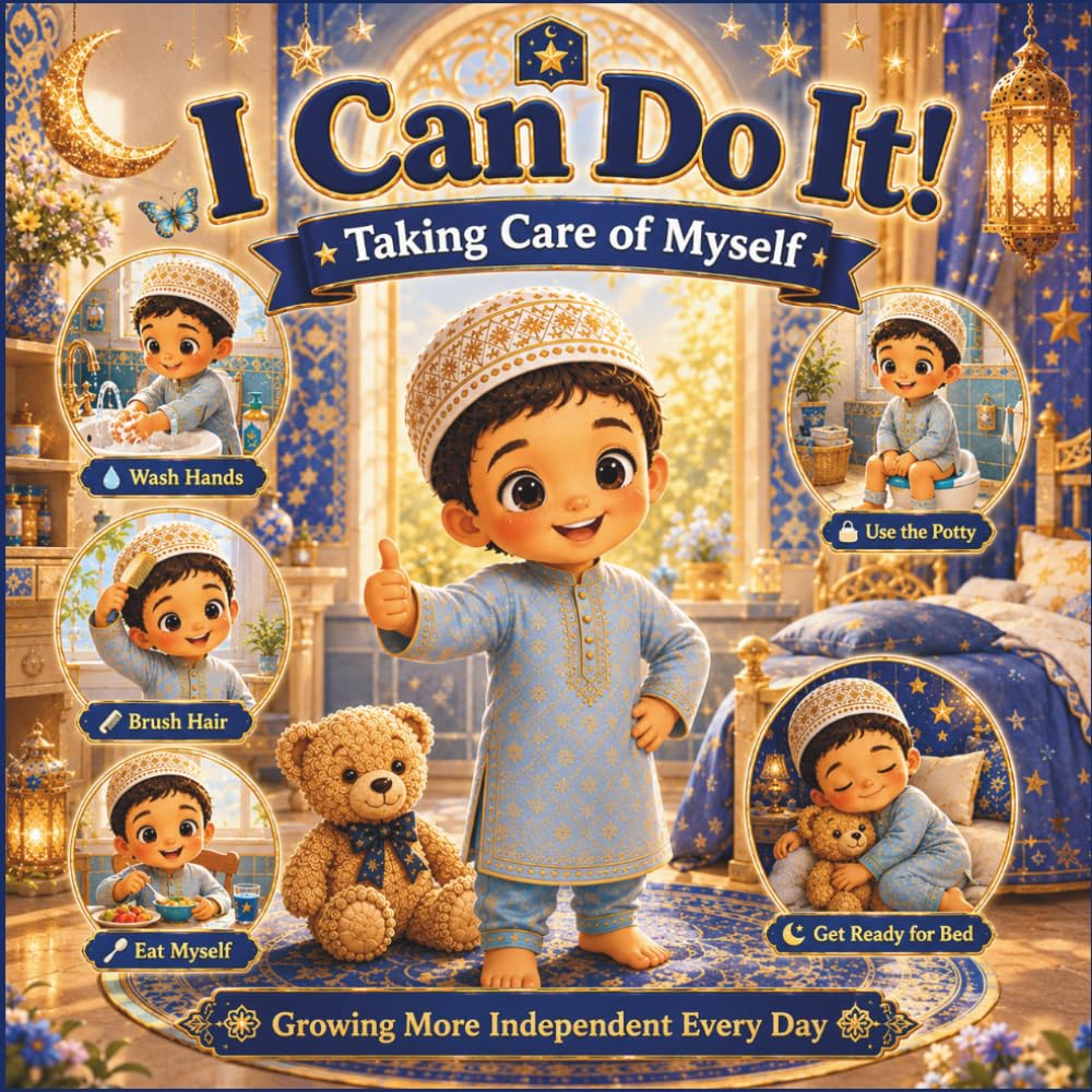 I Can Do It! – Taking Care of Myself with Yusuf: An Islamic Toddler Book for Building Independence, Healthy Habits, Self-Care, Confidence, and Everyday Life Skills | Muslim Preschoolers Ages 2–5